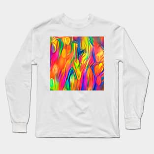 Colored paint background Long Sleeve T-Shirt